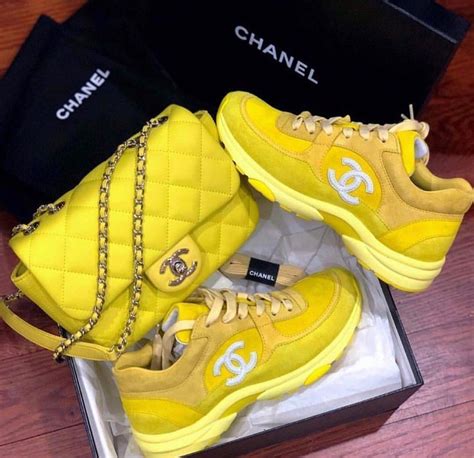 chanel classic yellow|chanel yellow shoes.